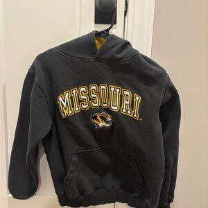 Colosseum Black and Yellow Mizzou Hoodie
